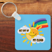 Rainbow カラフル Get From My Cloud キーホルダー (正面)