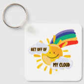 Rainbow カラフル Get From My Cloud キーホルダー (正面)