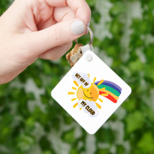 Rainbow カラフル Get From My Cloud キーホルダー