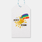 Rainbow カラフル Get From My Cloud ギフトタグ (裏面)