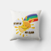 Rainbow カラフル Get From My Cloud クッション (裏面)