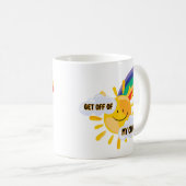 Rainbow カラフル Get From My Cloud コーヒーマグカップ (正面右)