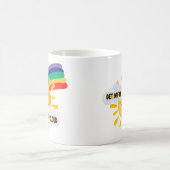 Rainbow カラフル Get From My Cloud コーヒーマグカップ (中央)