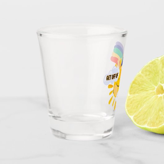 Rainbow カラフル Get From My Cloud ショットグラス (左)