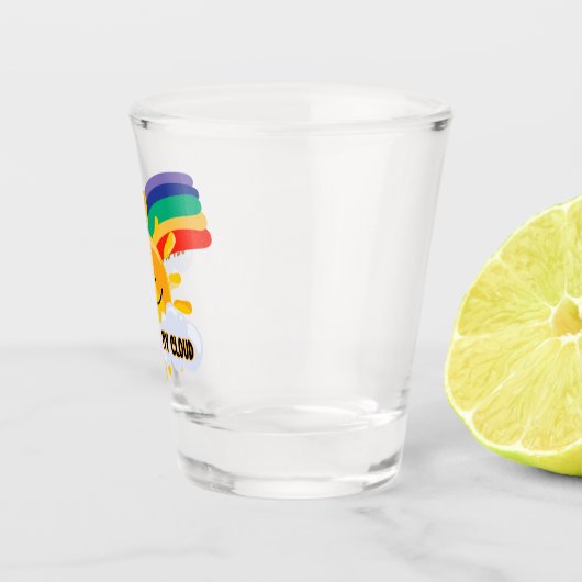 Rainbow カラフル Get From My Cloud ショットグラス (右)