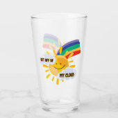 Rainbow カラフル Get From My Cloud タンブラーグラス (裏面)