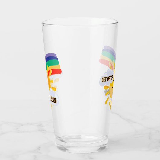 Rainbow カラフル Get From My Cloud タンブラーグラス (右)