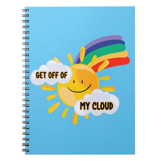 Rainbow カラフル Get From My Cloud ノートブック (正面)