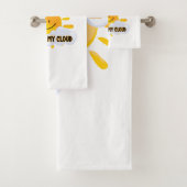 Rainbow カラフル Get From My Cloud バスタオルセット (インサイチュ)