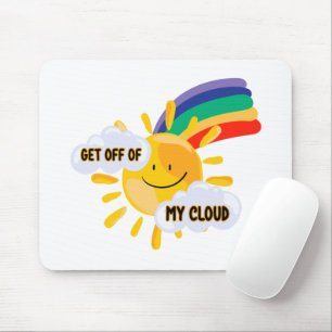 Rainbow カラフル Get From My Cloud マウスパッド