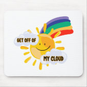 Rainbow カラフル Get From My Cloud マウスパッド (正面)