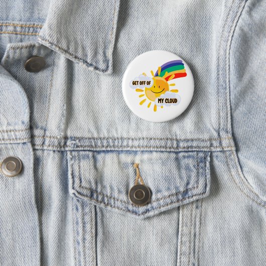 Rainbow カラフル Get From My Cloud 缶バッジ (インサイチュ)
