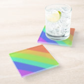 Rainbow ガラスコースター (アングル)