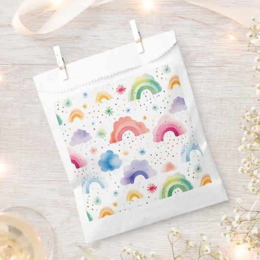 Rainbow フェイバーバッグ (クリップ留めされた状態)