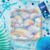 Rainbow  ペーパープレート (パーティー)