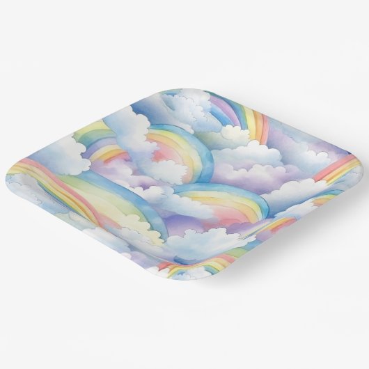 Rainbow ペーパープレート (傾斜あり)