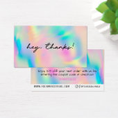 Rainbow 感謝してい Add Logo Discount Card Insert (デスク)
