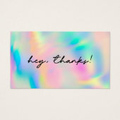 Rainbow 感謝してい Add Logo Discount Card Insert (正面)