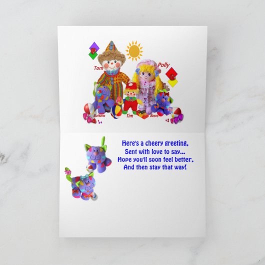 RAINBOW「早く元気になれ！」 カード (内部)