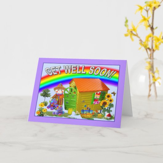 RAINBOW「早く元気になれ!」 カード (黄色い花)