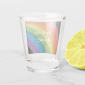 RAINBOW 私の惑星を救って (カスタマイズ可能) ショットグラス (裏面)