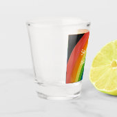 RAINBOW 私の惑星を救って (カスタマイズ可能) ショットグラス (左)