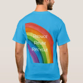 RAINBOW 私の惑星を救って (カスタマイズ可能) Tシャツ (裏面)