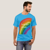 RAINBOW 私の惑星を救って (カスタマイズ可能) Tシャツ (正面フル)