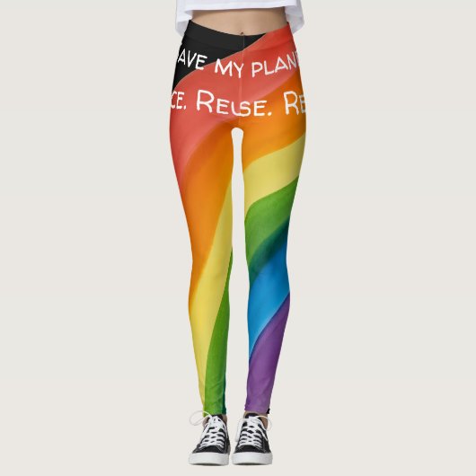 RAINBOW 私の星を救って (カスタマイズ可能) レギンス (正面)