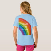 RAINBOW 私の星を救って (カスタマイズ可能) Tシャツ (裏面フル)