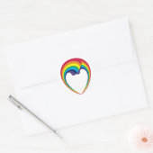 rainbow_顔スタンプ ラウンドシール (封筒)