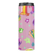 Rainbow、鮮やかGems、およびフローラシームレス タンブラー (裏面)