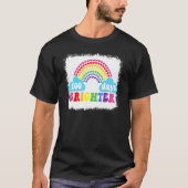 Rainbow 100 Days Brighter Teacher Student 100 Days Tシャツ (正面)