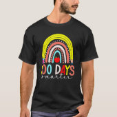 Rainbow 100 Days Smarter Happy 100 Days Of School  Tシャツ (正面)