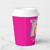 Rainbow 21st Birthday Hot Pink 紙コップ (右)