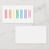 RAINBOW 3.5x2フラットカード ノートカード (正面/裏面)