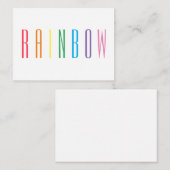RAINBOW 3.5x2.5フラットカード ノートカード (正面/裏面)