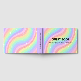 Rainbow 3rd Birthday Colorful Third Party ゲストブック