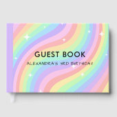 Rainbow 3rd Birthday Colorful Third Party ゲストブック (正面)