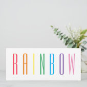 RAINBOW 4x9.25フラットカード カード (スタンド正面)