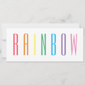RAINBOW 4x9.25フラットカード カード (正面)