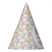 Rainbow 7th Birthday | I Was 6, Now 7 | Kids パーティーハット (左)