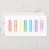 RAINBOW 8x4フラットカード カード (正面)
