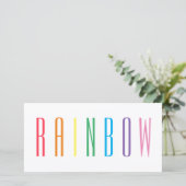RAINBOW 8x4フラットカード カード (スタンド正面)