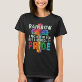 Rainbow A Promise Of God Not A Symbol Of Pride Tシャツ (正面)