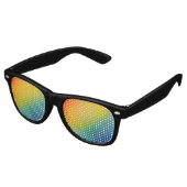 rainbow abstract gradient party sunglasses レトロサングラス (アングル)