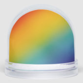 rainbow abstract gradient snow globe (正面)
