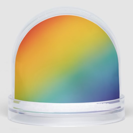 rainbow abstract gradient snow globe (正面)