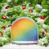 rainbow abstract gradient snow globe (クリスマス)