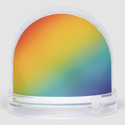 rainbow abstract gradient snow globe (裏面)